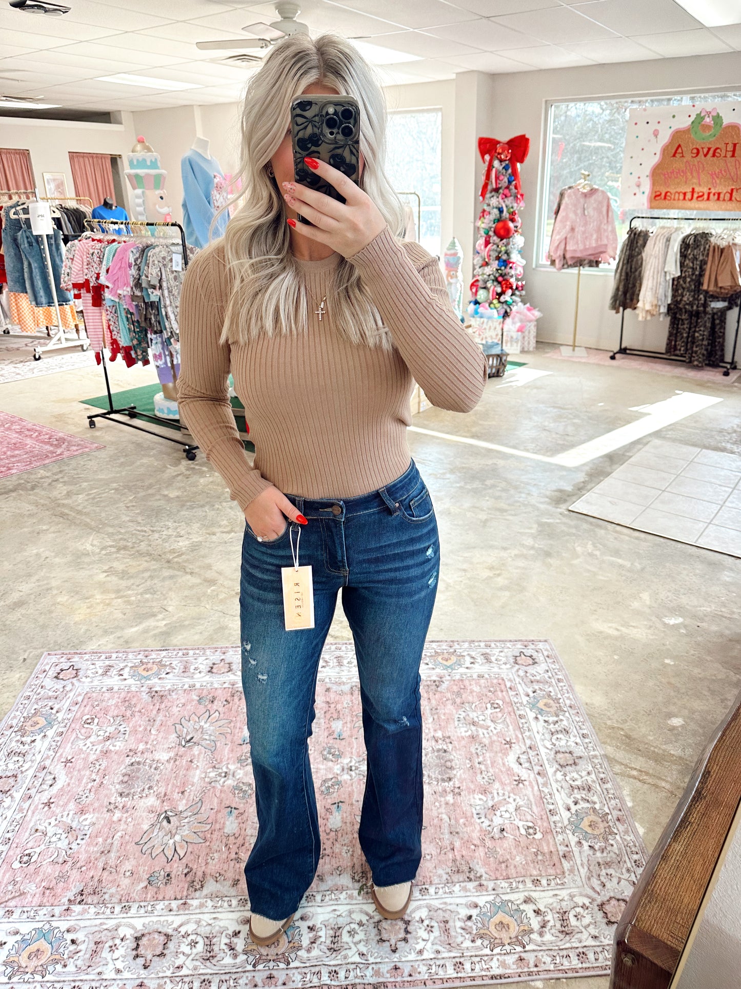 Keep It Classic Ribbed Long Sleeve Top