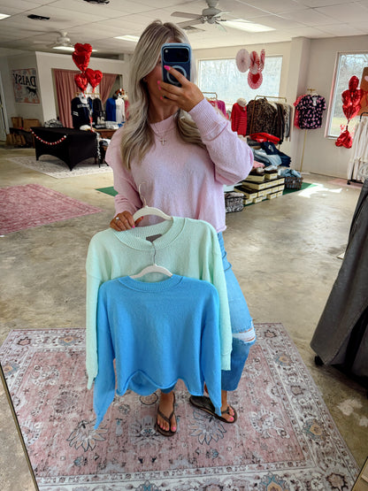 Open Back Cross Sweater