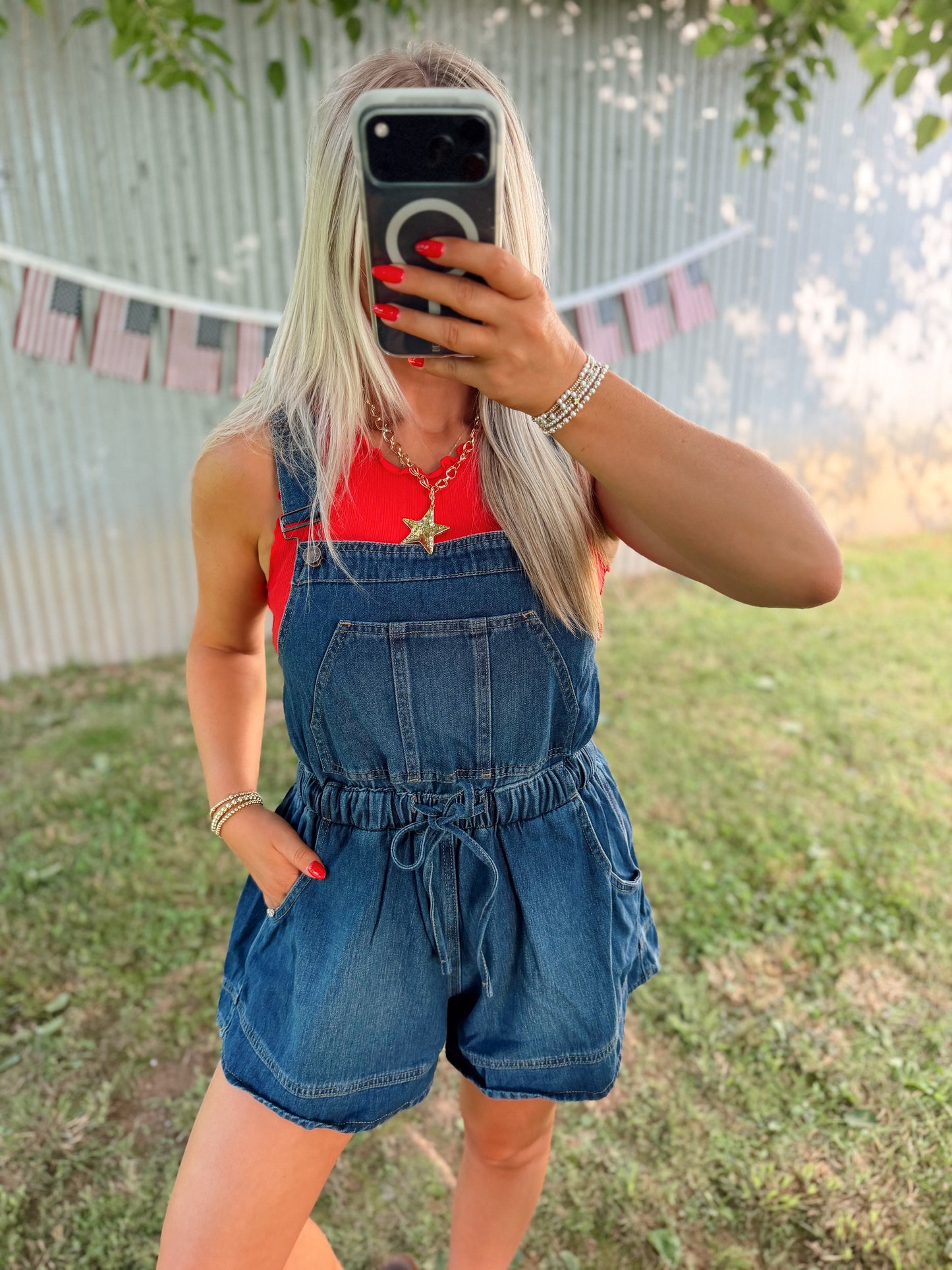 Denim Shortalls