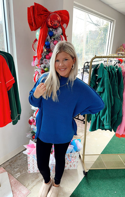 Classic Blue Oversized Sweater