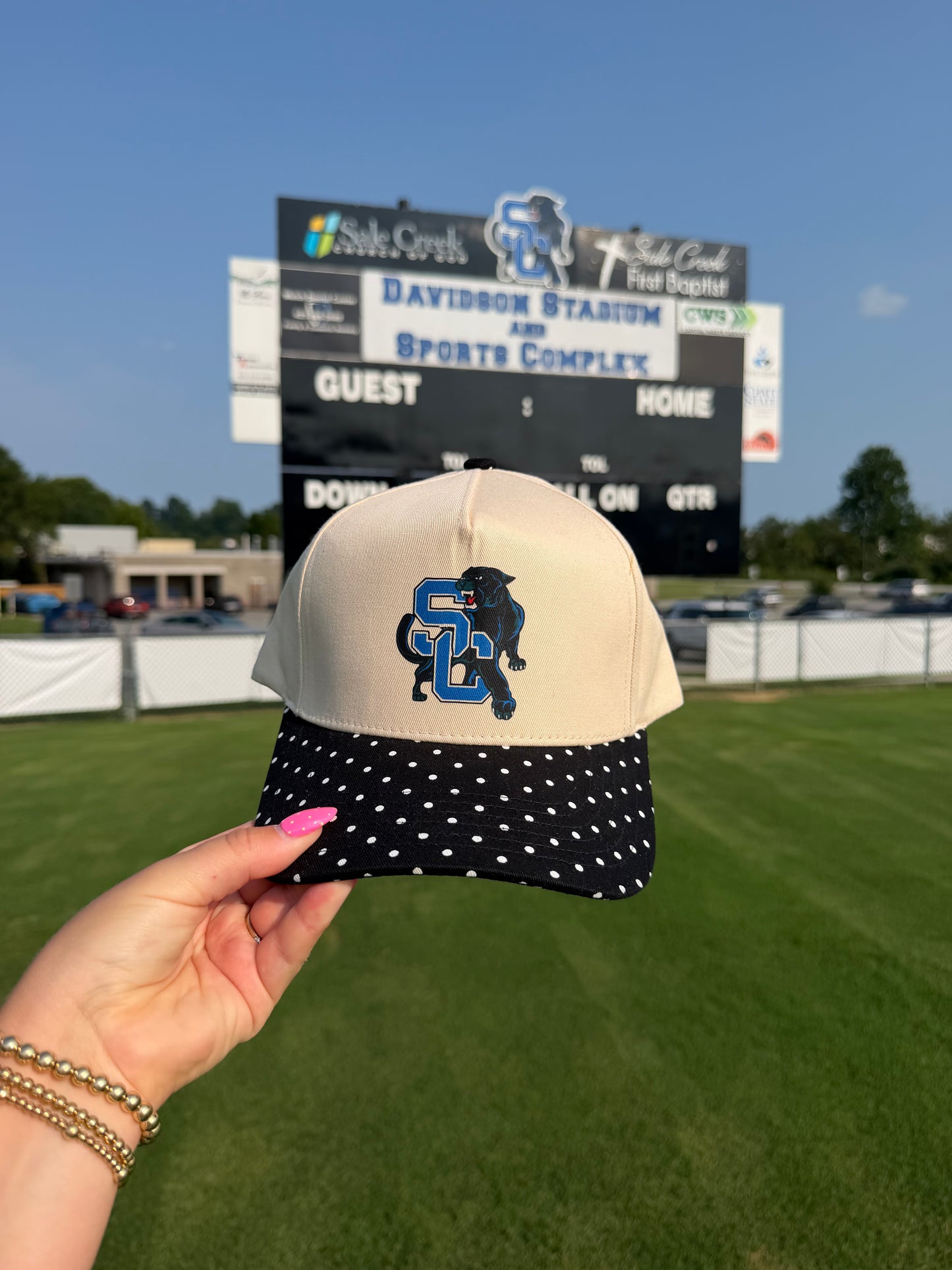 Panthers Polka Dot Hat
