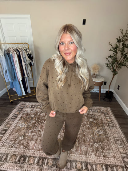 Chocolate Star Bubble Hoodie