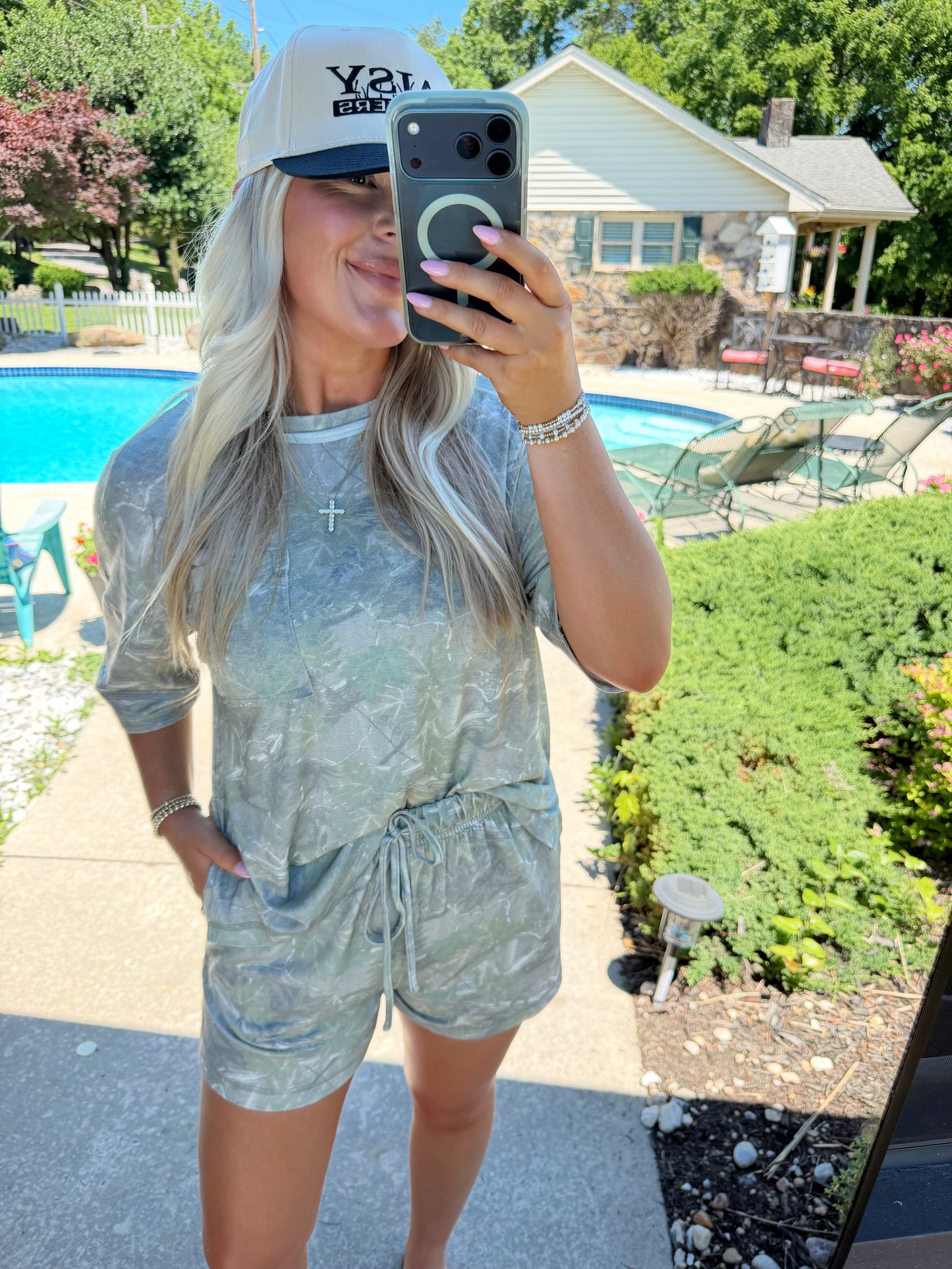 Leslie Camo Shorts Set