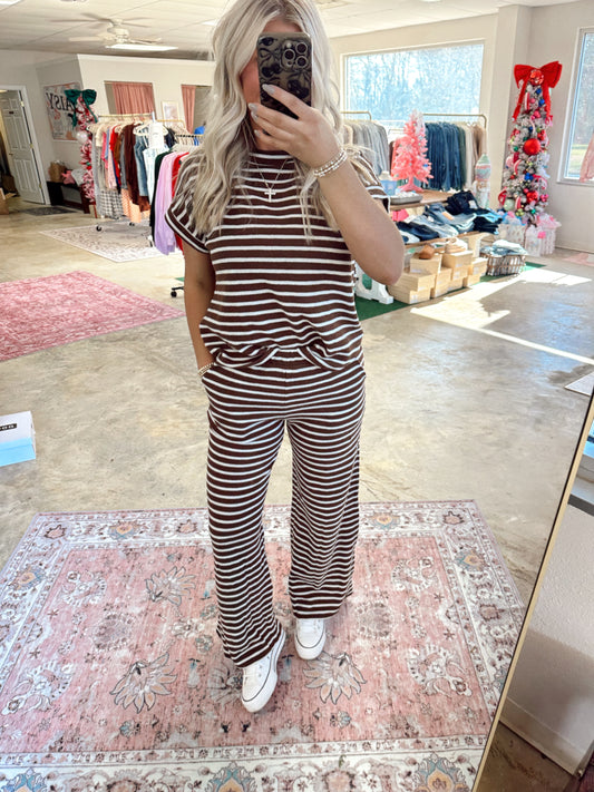 SHORT SLEEVE ROUND NECK RIB TOP