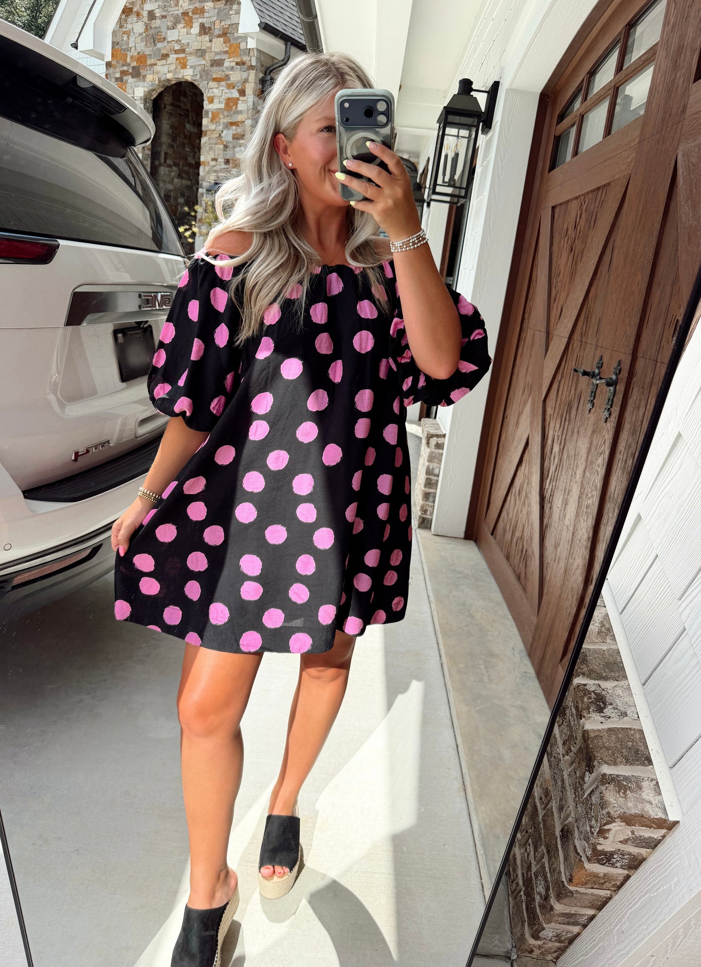 Polka Dot Mini Dress