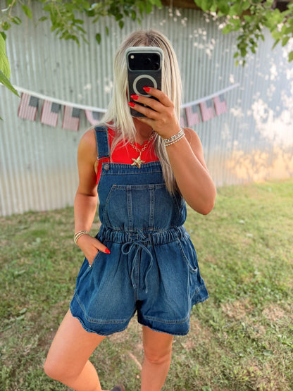 Denim Shortalls