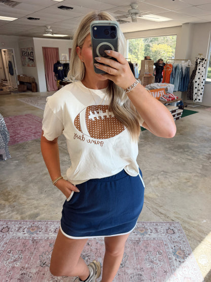 Navy Skort