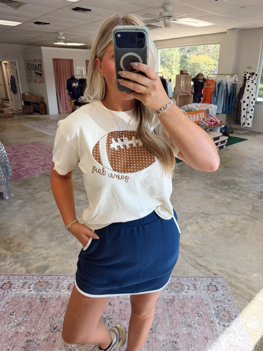 Navy Skort