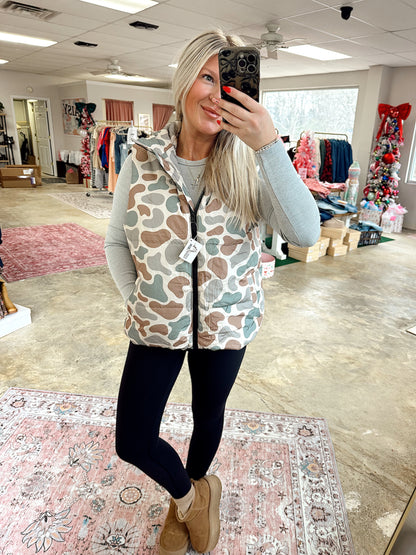 Camo Puffer Vest