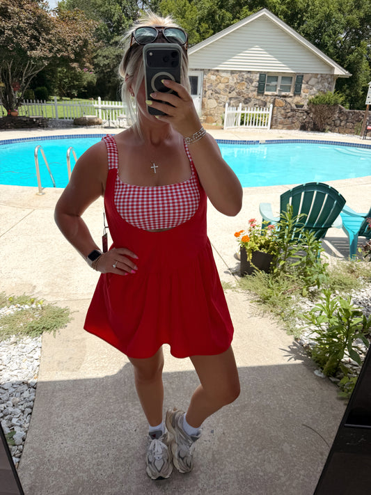 Red Gingham Dress