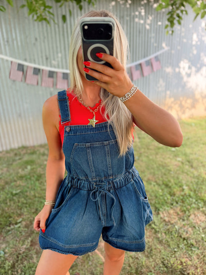 Denim Shortalls