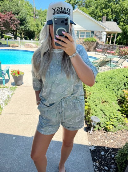 Leslie Camo Shorts Set