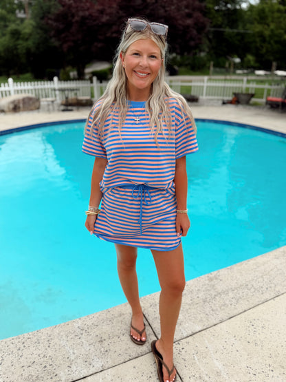 Summer Striped Skort Set