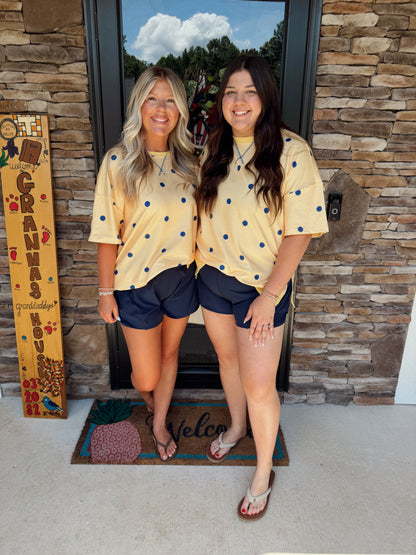 Polka Dot Oversized Top