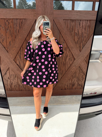 Polka Dot Mini Dress