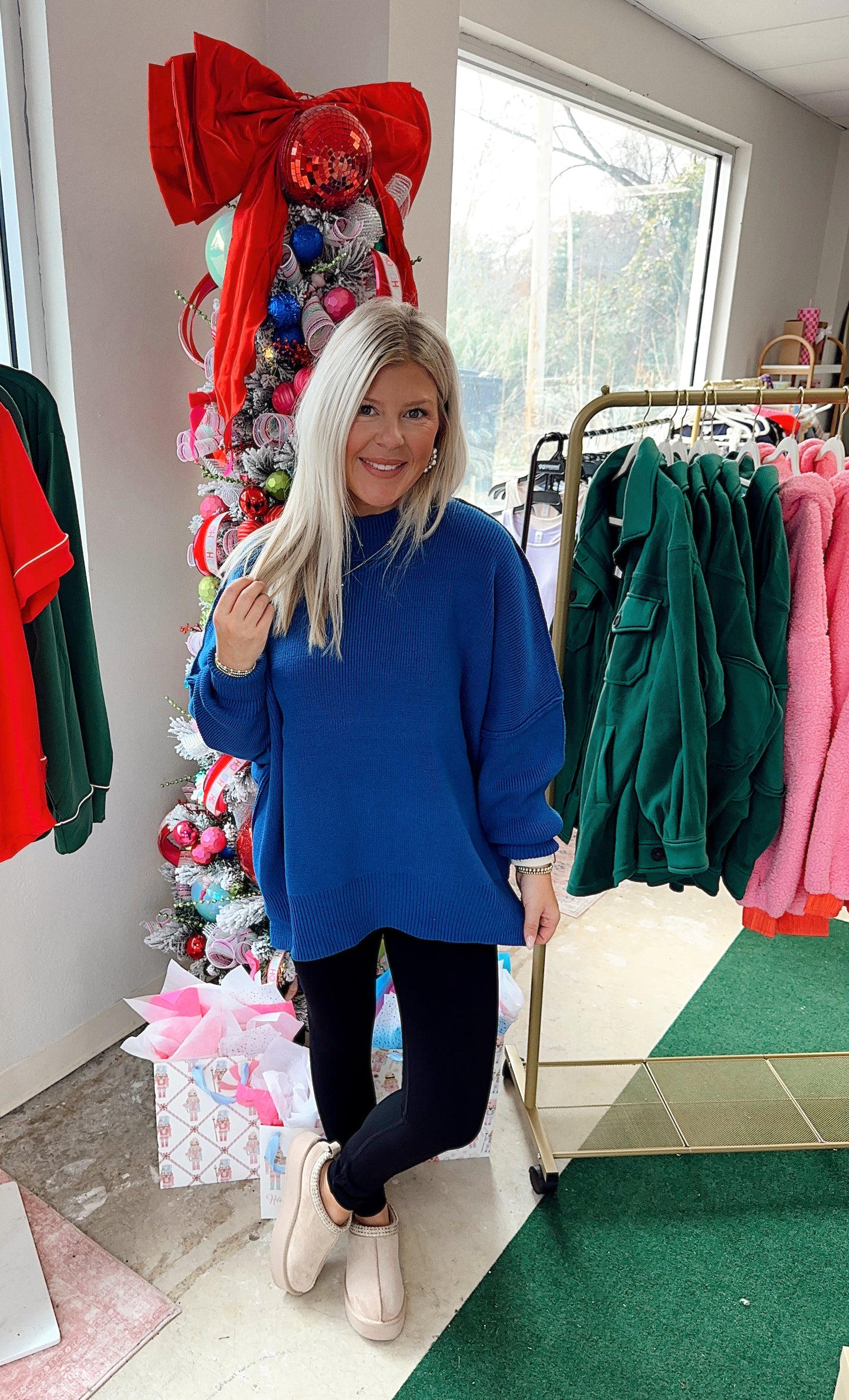 Classic Blue Oversized Sweater