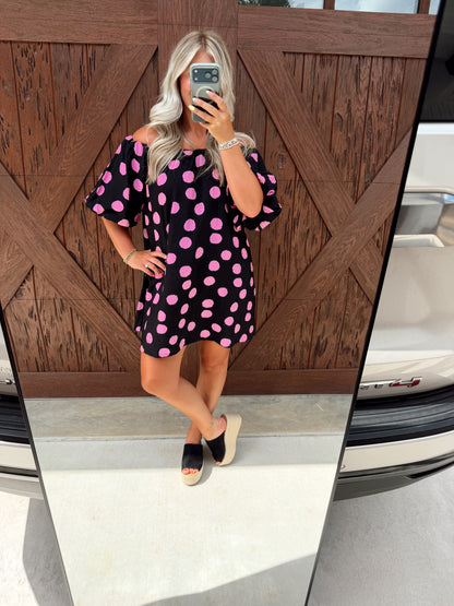 Polka Dot Mini Dress