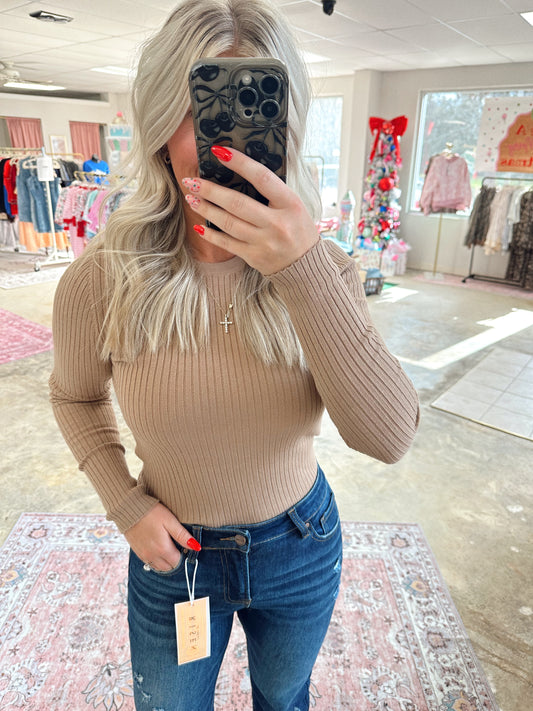 Keep It Classic Ribbed Long Sleeve Top