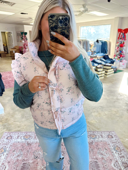 Stella Bow Puffer Vest