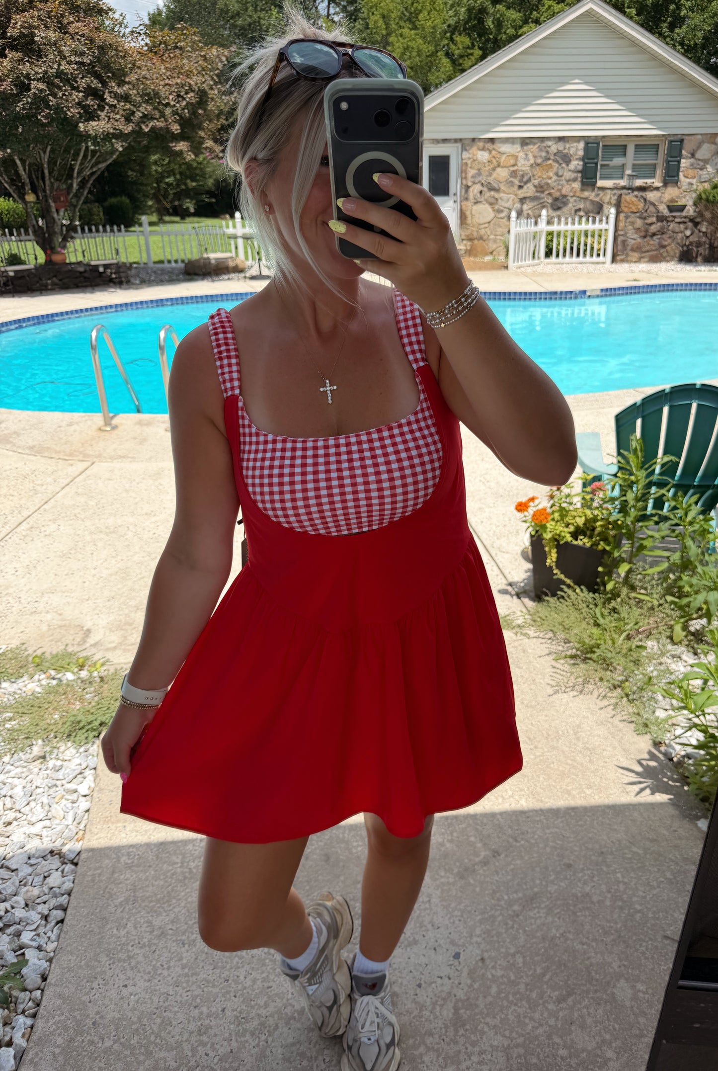 Red Gingham Dress