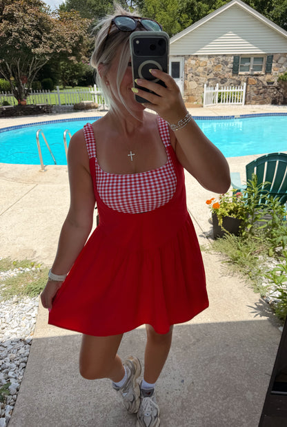 Red Gingham Dress