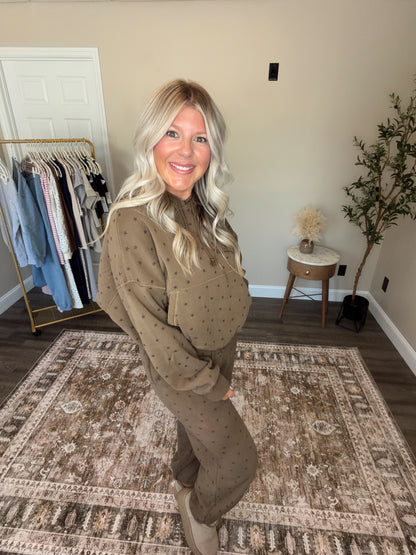 Chocolate Star Bubble Hoodie