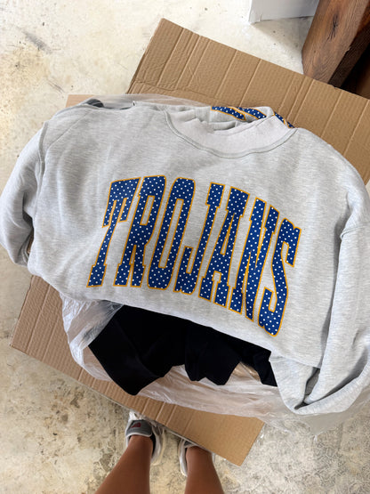 Trojans Polka Dot Mockneck