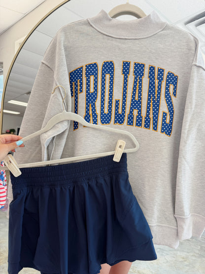 Trojans Polka Dot Mockneck