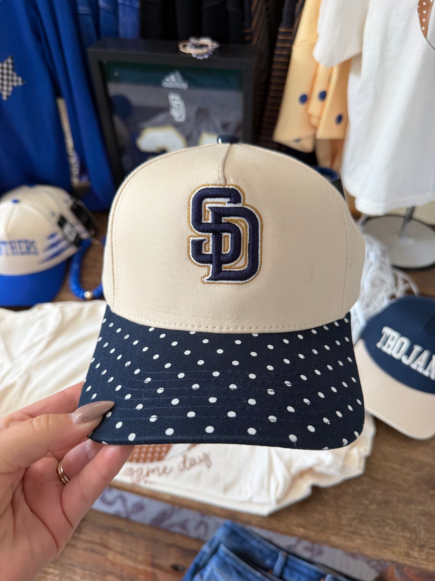 SD Trojans Polka Dot Hat