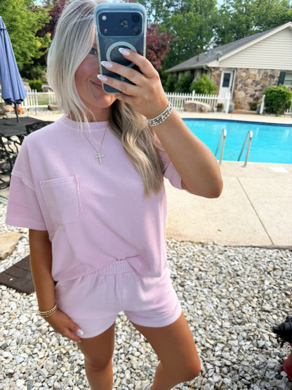 RIBBED SHORTS