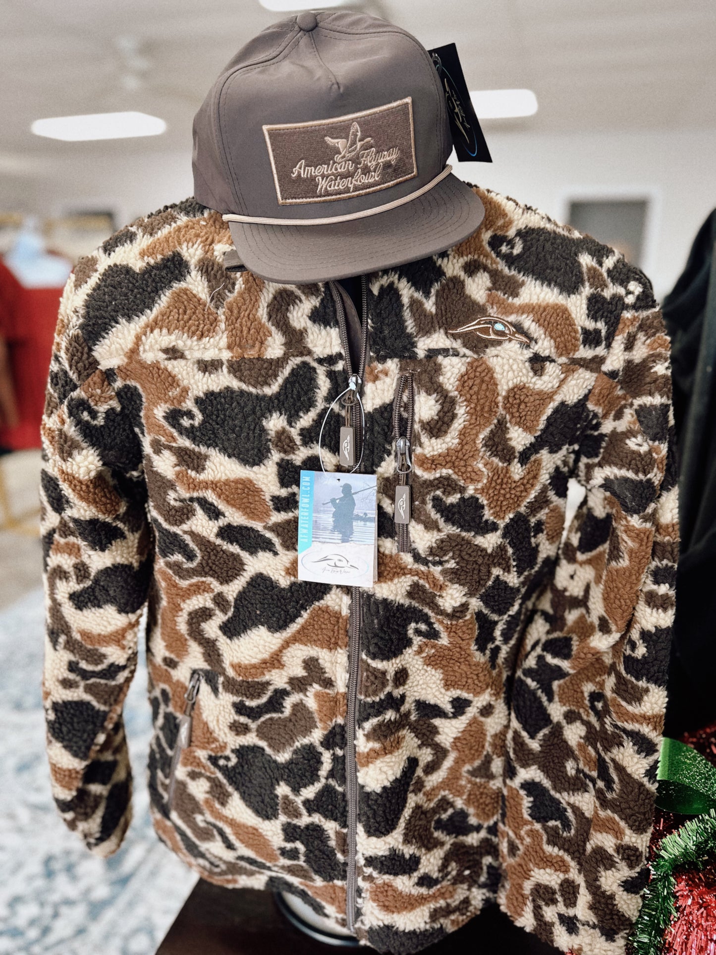 AFW Full Zip Camo Sherpa