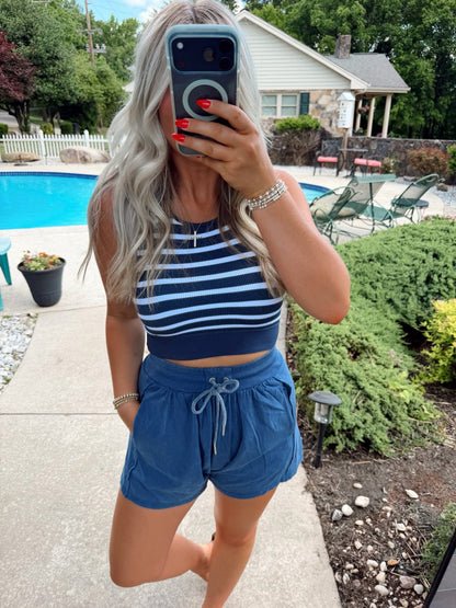 Mineral Washed Baggy Shorts