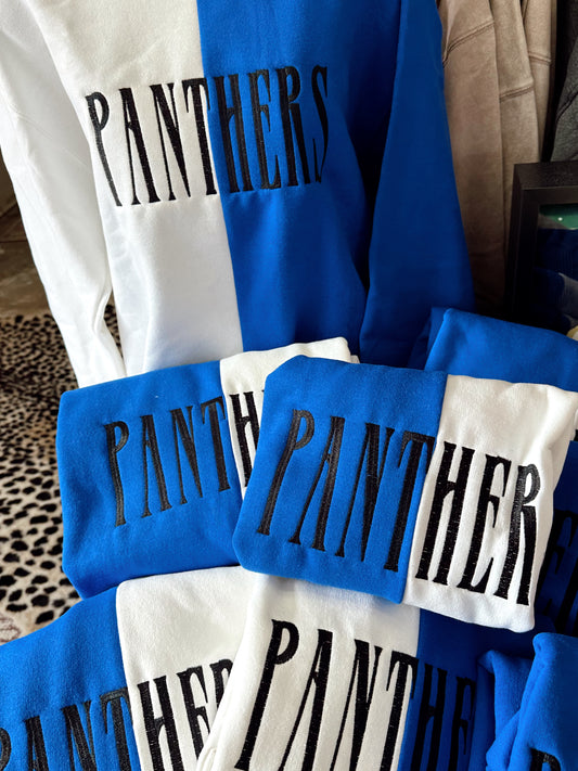 Panthers Split Colored Sweatshirt