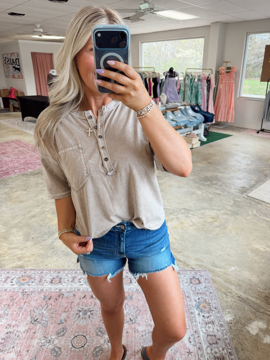 Bristol Button Tee