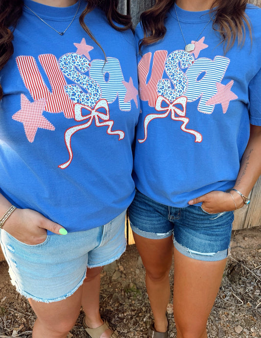 Americana Patchwork USA Tee