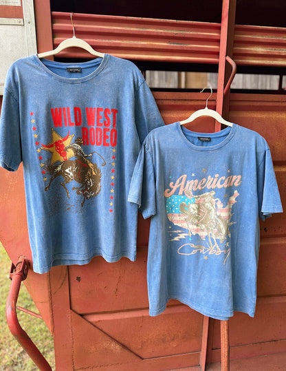 Wild West Rodeo Cowboy Tee