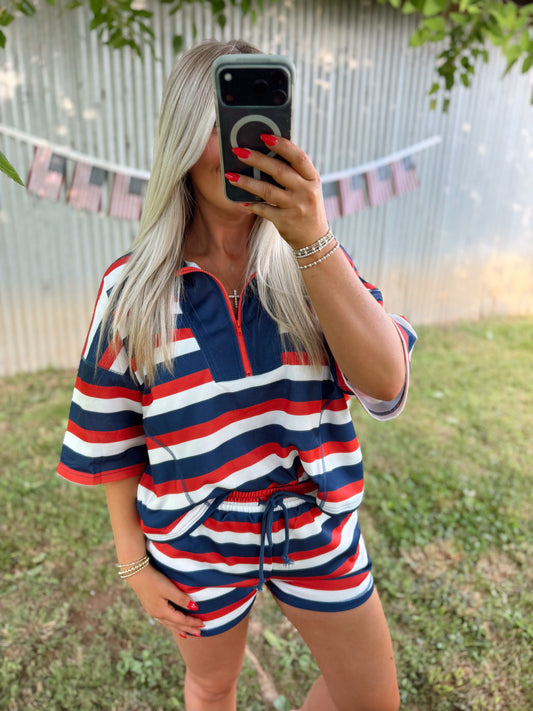 Red White And Striped Set