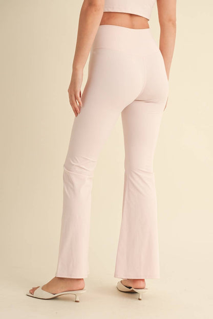 High Waist Crossover Flare Legging