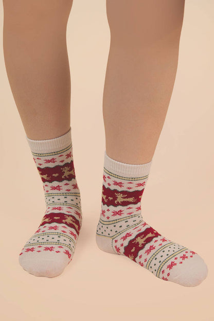 Christmas Graphic Crew Socks