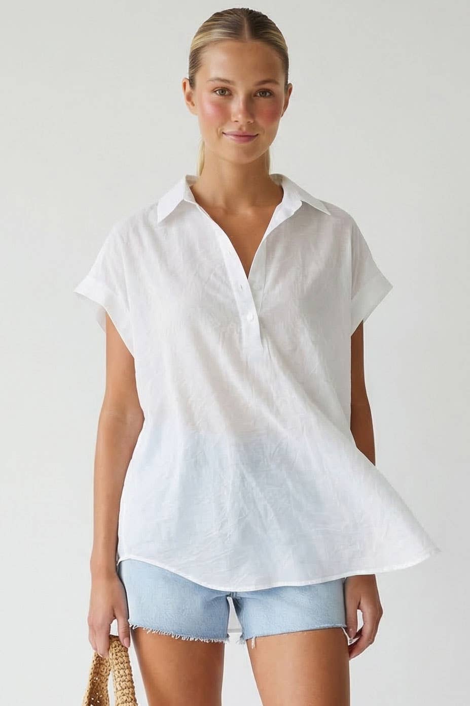 Sheer Popover Blouse