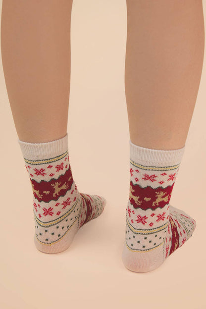 Christmas Graphic Crew Socks