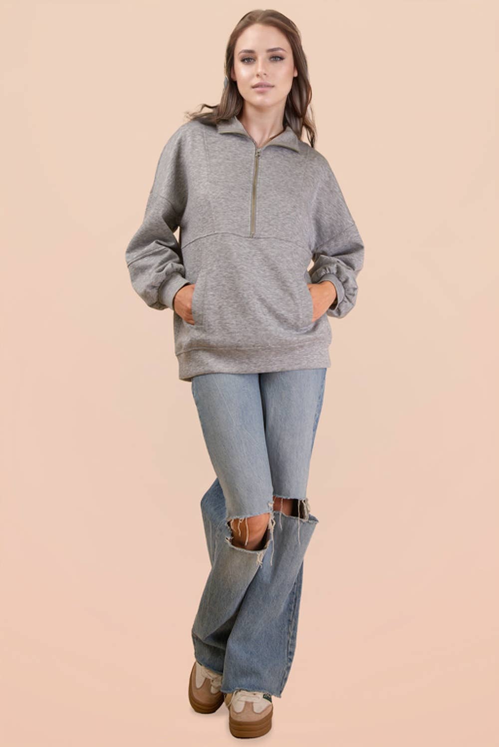 Cool + Casual Half Zip Up