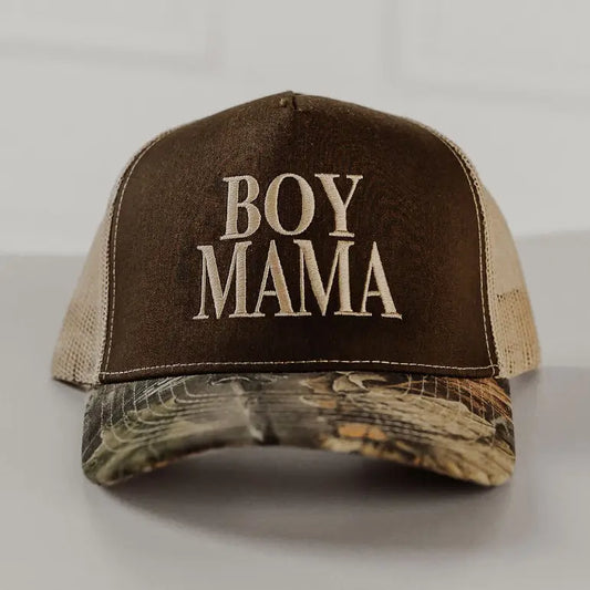 Boy Mama Camo Trucker Hat