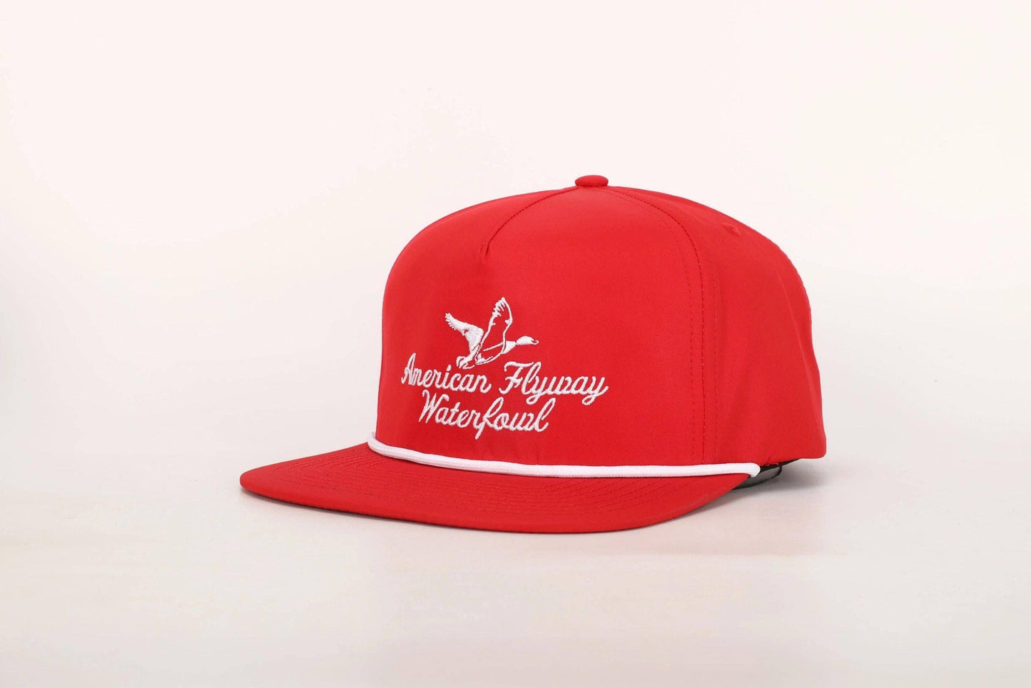 Throwback Vintage Rope Hat Red with White Rope