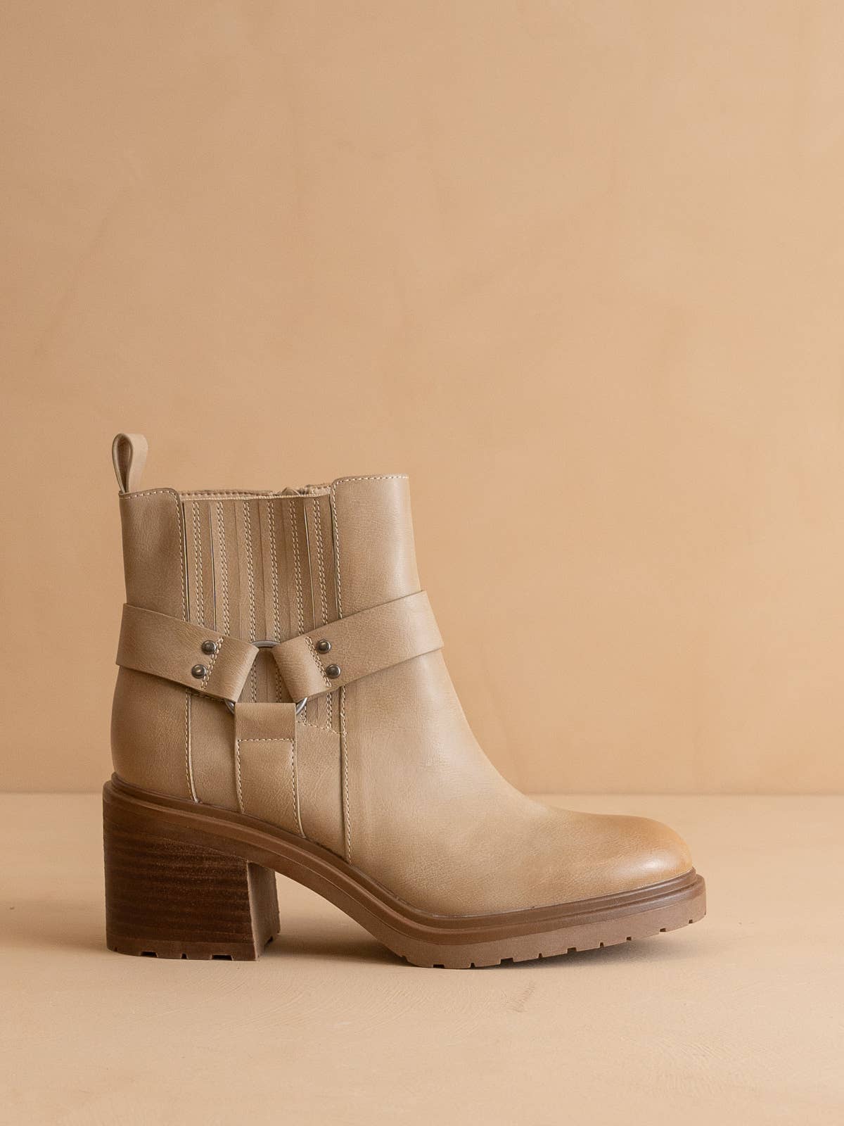 The Jayden | Khaki Motorcycle Fall Bootie