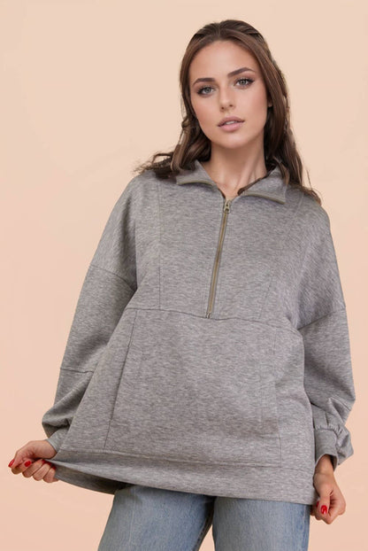 Cool + Casual Half Zip Up