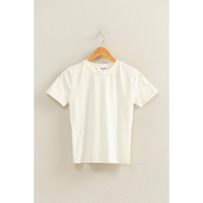 White Baby Tee