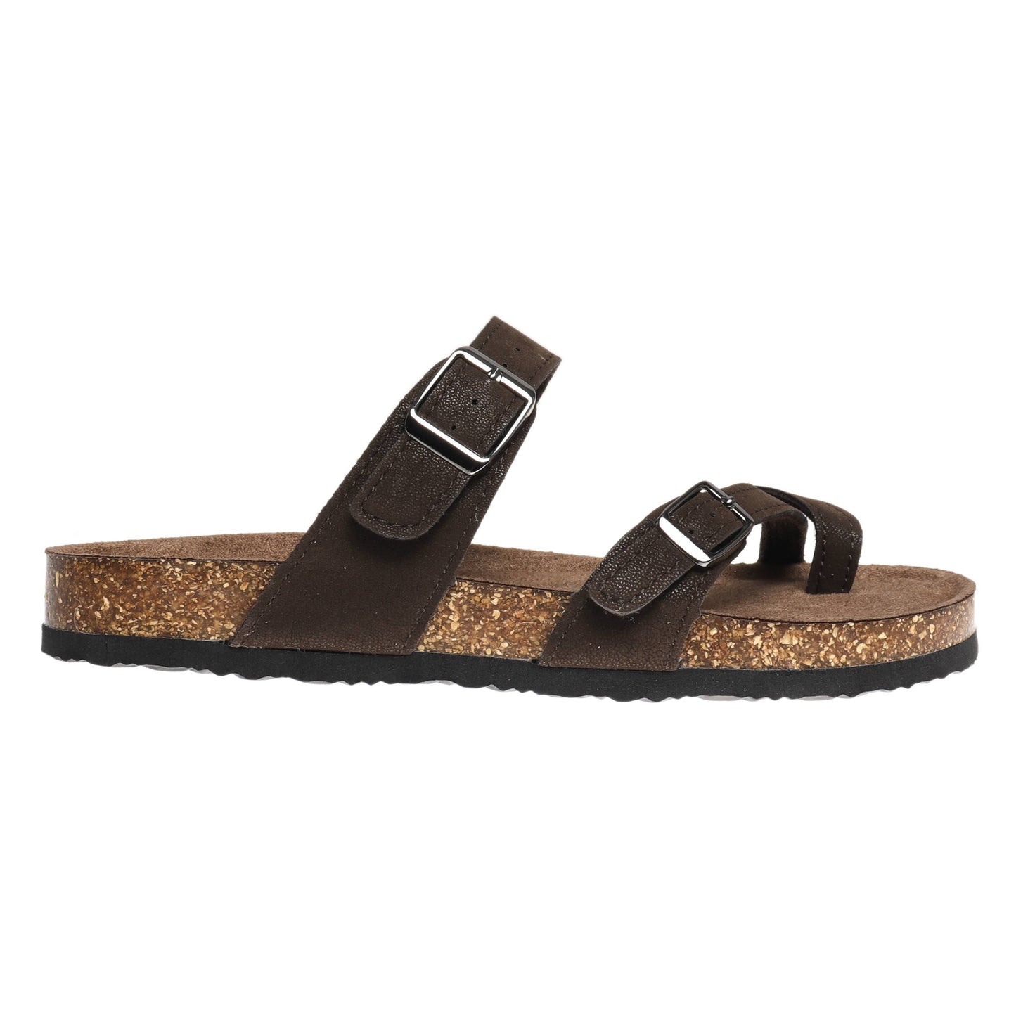 Brown Buckle Sandal