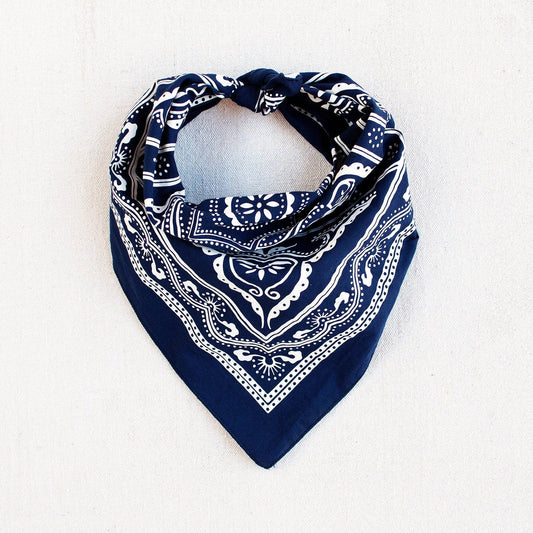 Western Bandana- Navy