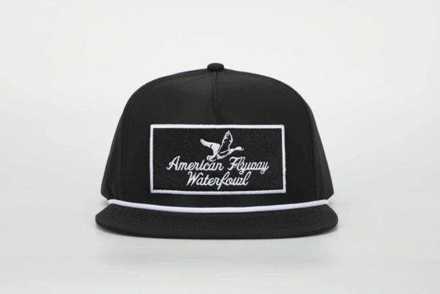 Throwback Vintage Rope Black with Patch and White Rope